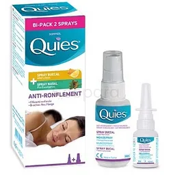 QUIES BI-PACK SPRAY BUCCAL MIEL-CITRON 70ML + SPRAY NASAL PIN-EUCALYPTUS 15ML