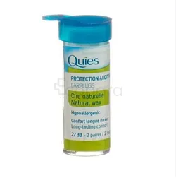 QUIES PROTECTION AUDITIVE CIRE NATURELLE BOITE DE 2 PAIRES