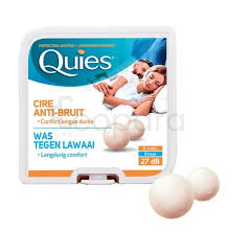 QUIES PROTECTION AUDITIVE CIRE NATURELLE BOITE DE 6