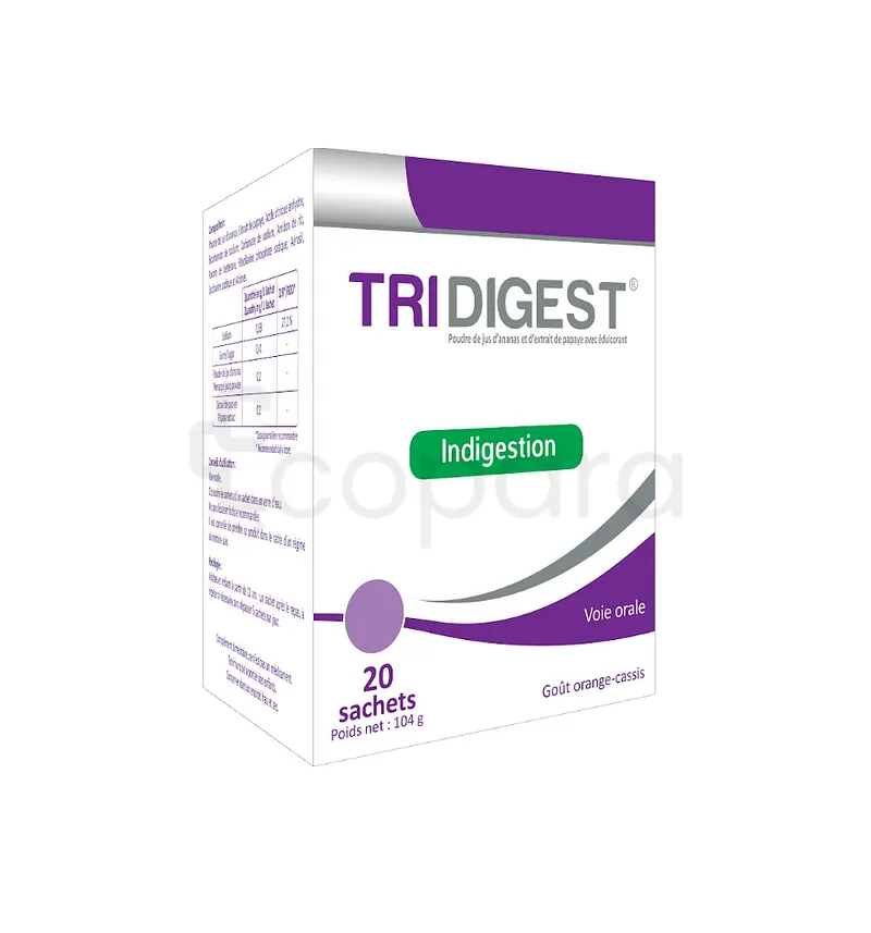 TRIDIGEST SUSPENSION BUVABLE BOITE DE 20 SACHETS