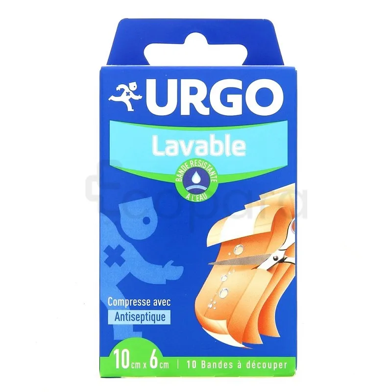URGO EXTENSIBLE A BANDE A DECOUPER 10CM*6CM BOITE DE 10