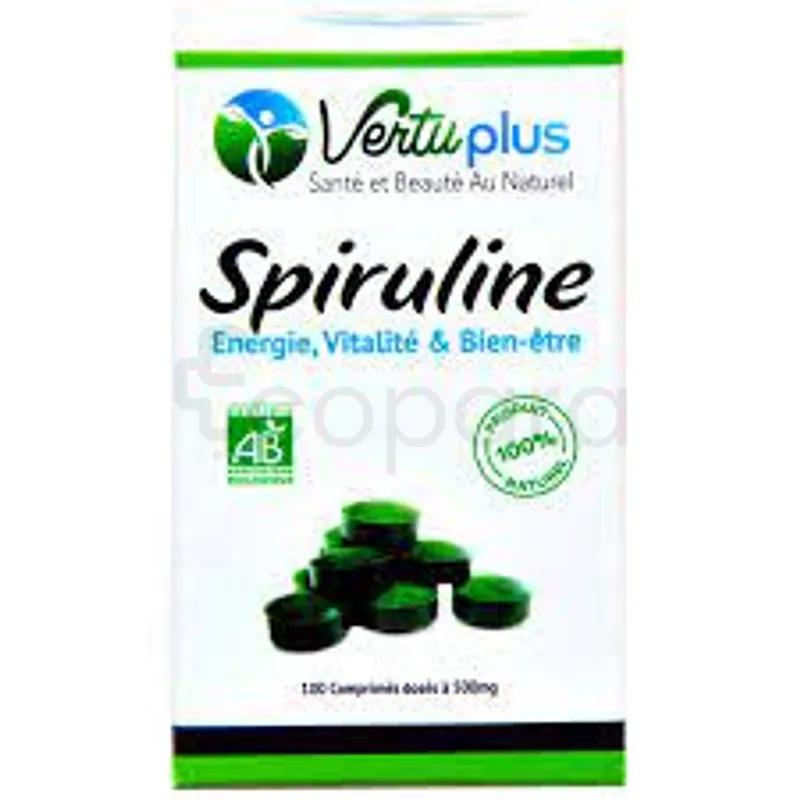 VERTUPLUS SPIRULINE BOITE DE 100 COMPRIMES