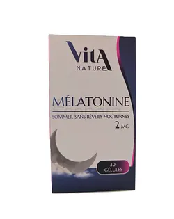 VITA NATURE MELATONINE 2MG BOITE DE 30 GELULES