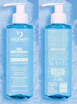YOUDERM GEL NETTOYANT PEAUX SECHES 200ML