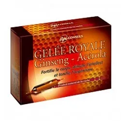 API CONSEILS GELEE ROYAL GINSENG ACEROLA BOITE DE 20 AMPOULES