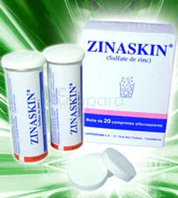 ZINASKIN 45MG BOITE DE 20 COMPRIMES EFFERVESCENTS REFERENCE 900179