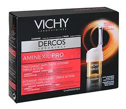 VICHY DERCOS AMINEXIL PRO HOMME TRAITEMENT ANTI-CHUTE BOITE DE 18 MONODOSES