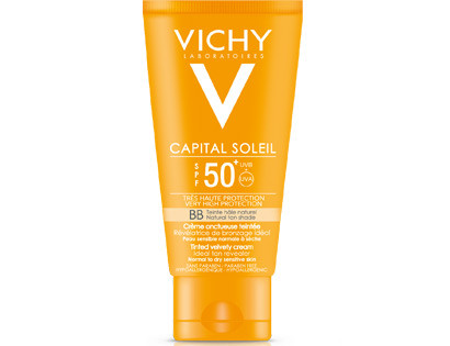 VICHY CAPITAL SOLEIL BB CREME ONCTUEUSE TEINTEE TEINTE HALE NATUREL SPF50+ 50ML