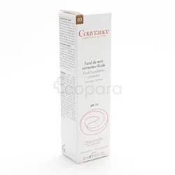 AVENE COUVRANCE FOND DE TEINT CORRECTEUR FLUIDE NUMERO 03 SABLE SPF15 30ML