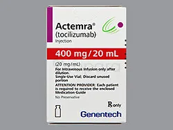 ACTEMRA 400MG/20ML BOITE DE 1 INJECTABLE
