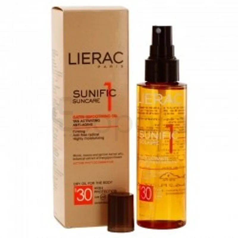 LIERAC SUNIFIC SOLAIRE HUILE SATINANTE SPF30 125ML