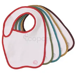 BEBE CONFORT LOT DE 5 BAVOIRS EPONGE DOUBLE PLASTIQUE