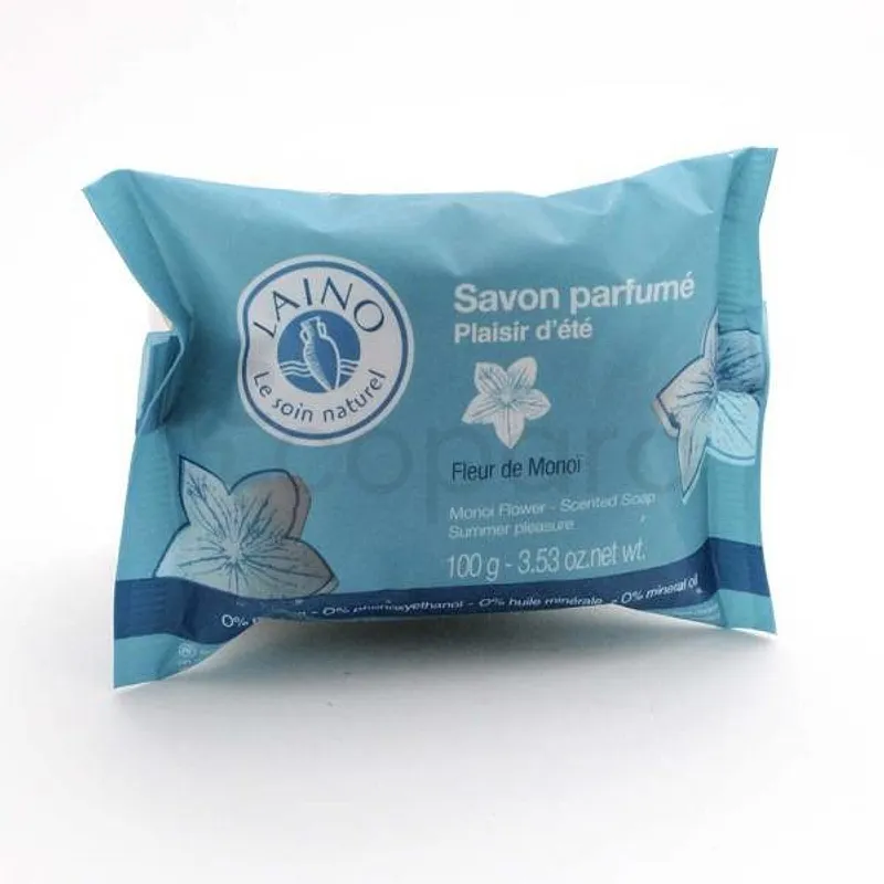 LAINO SAVON PARFUME PLAISIR DETE FLEUR DE MONOI 100G