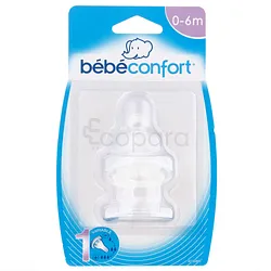BEBE CONFORT TETINE SILICONE BOUT ROND 0-12MOIS BOITE DE 2 REFERENCE 800