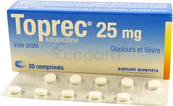 TOPREC 25MG BOITE DE 20 COMPRIMES