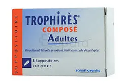 TROPHIRES 110MG/285MG ADULTES BOITE DE 8 SUPPOSITOIRES