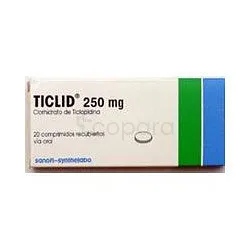 TICLID 250MG BOITE DE 20 COMPRIMES