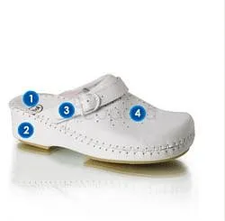 WOCK CHAUSSURES AUTOCLAVABLE A 90°C BLANC LAV T40