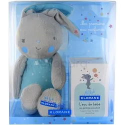 KLORANE BEBE COFFRET BLEU L'EAU DE BEBE + LAPIN
