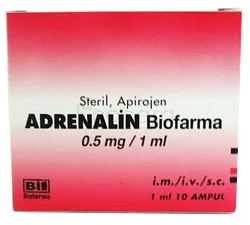 ADRENALINE 0.5MG/ML INJECTABLE