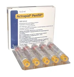 ACTRAPID 3ML BOITE DE 5 INJECTABLE GM REFERENCE 1100377