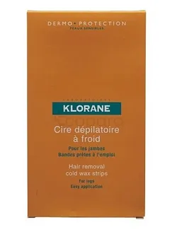 KLORANE CIRE DÉPILATOIRE A FROID BOITE DE 6 BANDES