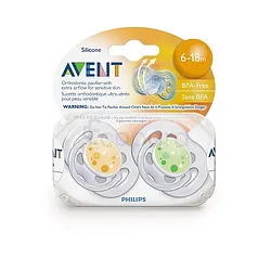 AVENT SUCETTE FREEFOW CONTEMP BPA F6-18M BOITE DE 2 REFERENCE SCF180/24