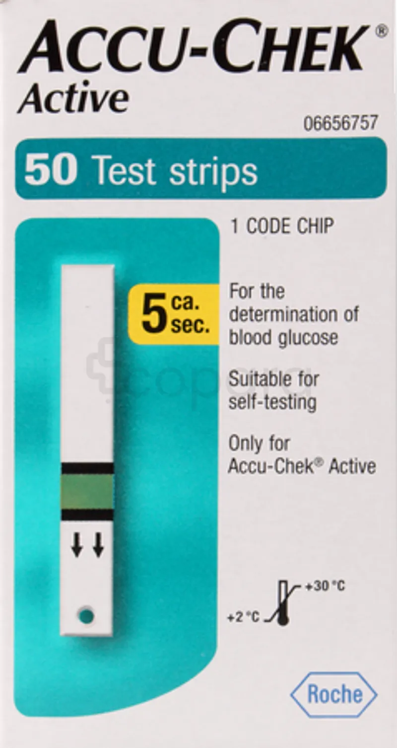 ACCU-CHEK ACTIVE BANDELETTES BOITE DE 50
