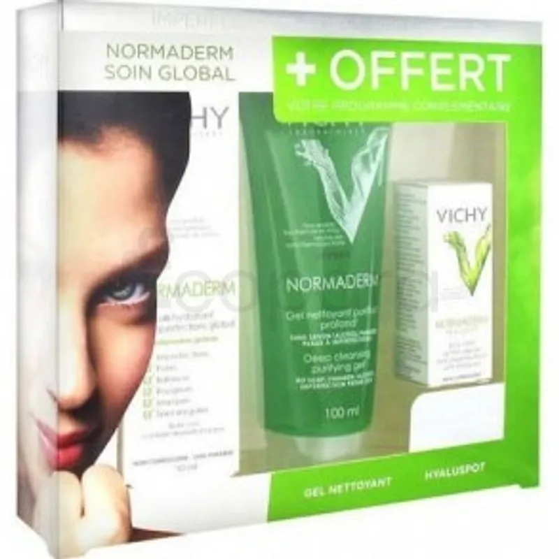 VICHY NORMADERM SOIN HYDRATANT ANTI-IMPERFECTIONS GLOBAL 50ML + NORMADERM GEL NETTOYANT PURIFIANT 100ML OFFERT