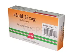 XENID 25MG BOITE DE 10 SUPPOSITOIRES
