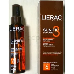 LIERAC SUNIFIC SOLAIRE HUILE SUBLIMANTE SPF6 125ML