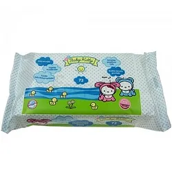 HELLO KITTY LINGETTES HUMIDES 72 UNITES