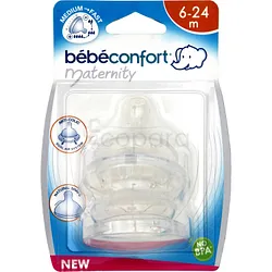 BEBE CONFORT MATERNITY TETINE SILICONE 3VITESSE 6-24MOIS BOITE DE 2 REFERENCE 30000866