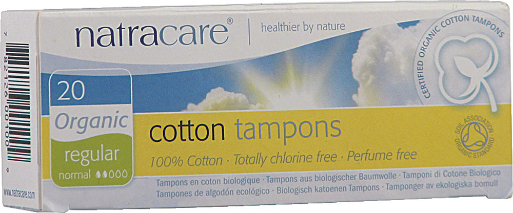 NATRACARE COTTON TAMPONS ORGANIC REGULAR NORMAL BOITE DE 20