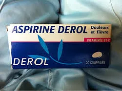 ASPIRINE DEROL + VITAMINE C BOITE DE 20 COMPRIMES