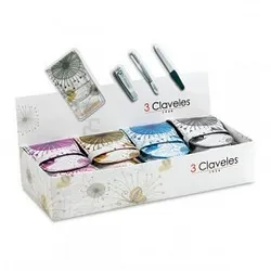 3 CLAVELES TROUSSE MANICURE 4 COULEURS REFERENCE 80286
