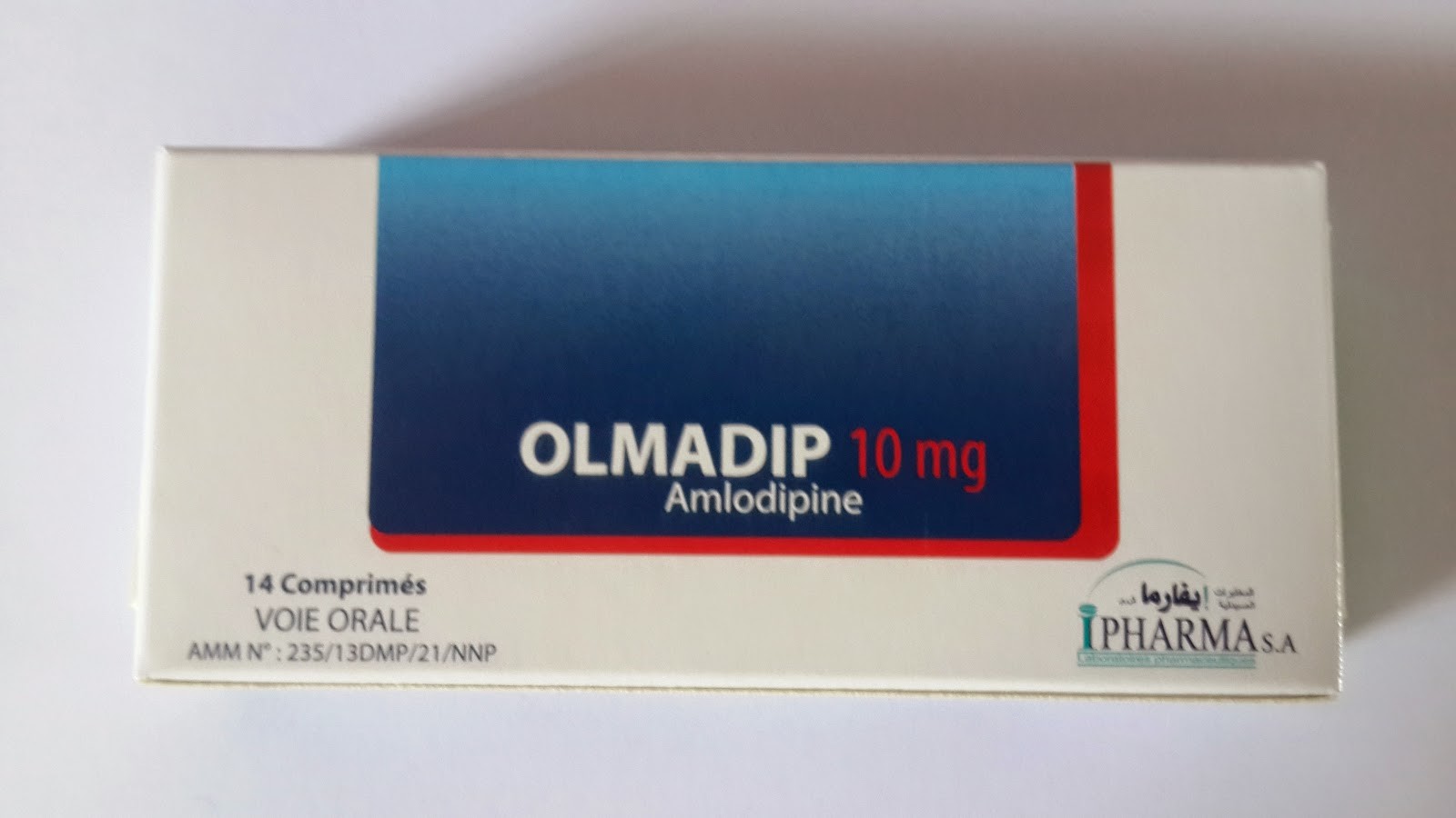 OLMADIP 10MG BOITE DE 14 COMPRIMES