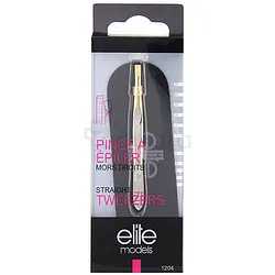 ELITE PINCE A EPILER DOREE MORS DROITS REFERENCE 1204