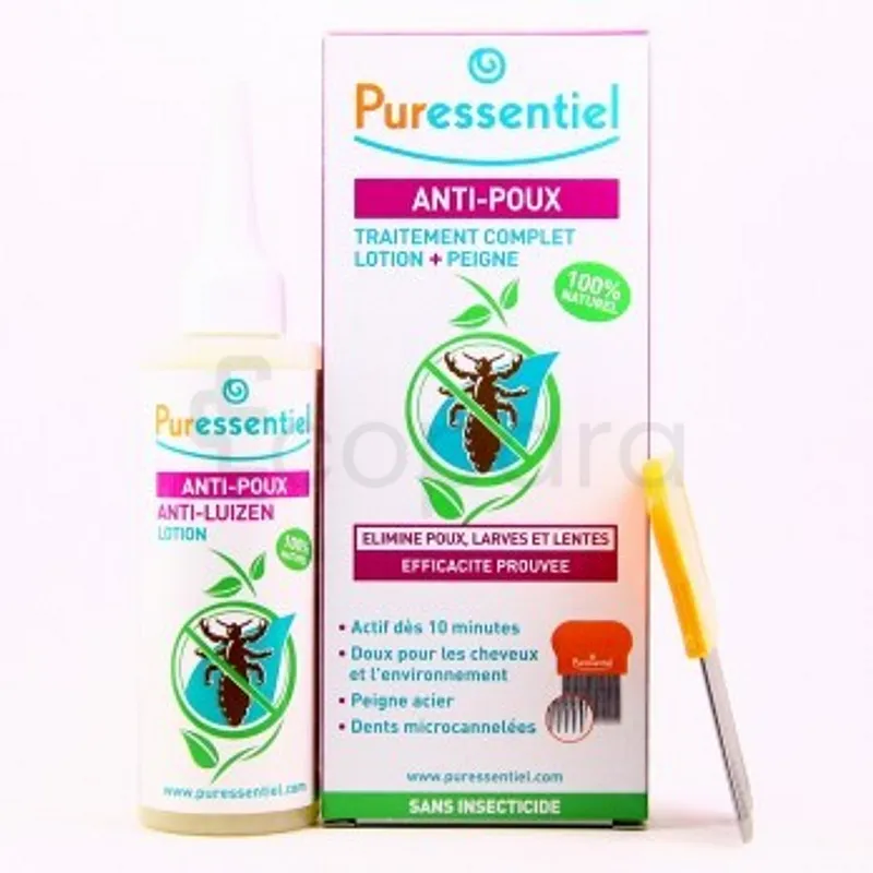 PURESSENTIEL ANTI-POUX LOTION 100ML AVEC PEIGNE
