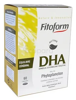 FITOFORM DHA OMEGA 3 VEGETAL BOITE DE 60 COMPRIMES