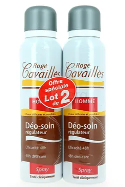 ROGE CAVAILLES DEODORANT SOIN REGULATEUR SPARY HOMME 150ML LOT2