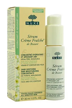NUXE SERUM CREME FRAICHE DE BEAUTE CONCENTRE HYDRATANT ET APAISANT 24H 30ML