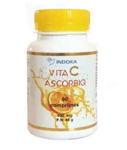 INDOKA VITAMINE C ASCORBIQ BOITE DE 90 GELULES 