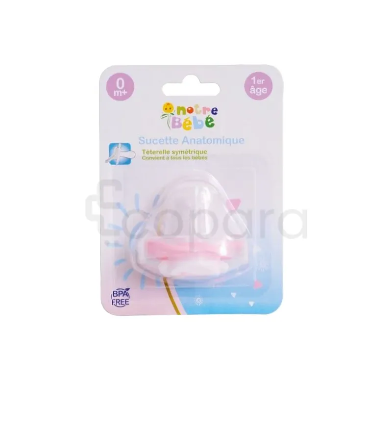 NOTRE BEBE SUCETTE ANATOMIQUE BLANC 1ER AGE REFERENCE NB023