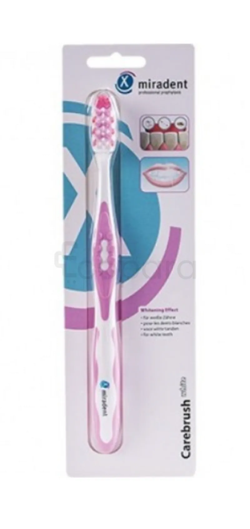 MIRADENT CAREBRUSH BROSSE A DENTS ADULTE ROSE