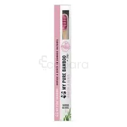 DENTI SMILE MY PURE  BROSSE A DENTS BAMBOU MED ROSE REFERENCE 011545