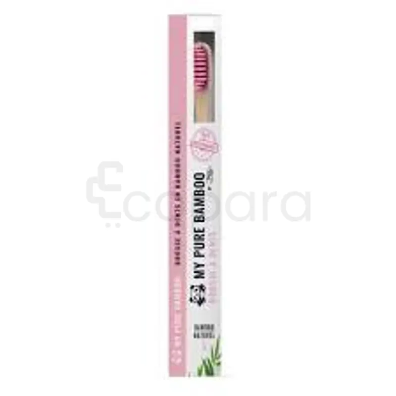 DENTI SMILE MY PURE  BROSSE A DENTS BAMBOU MED ROSE REFERENCE 011545