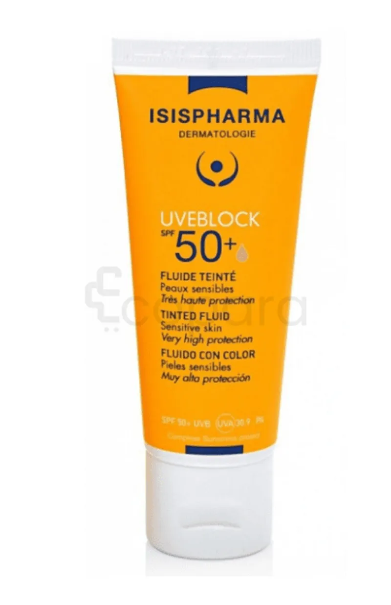 ISISPHARMA UVEBLOCK SPF50+ ULTRA FLUIDE TOUCHER SEC TEINTE CLAIRE 50ML