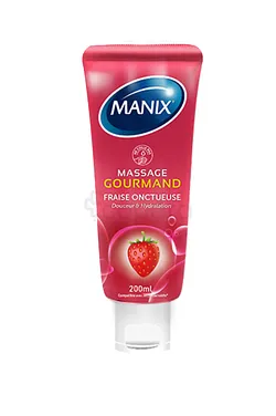 MANIX GEL DE MASSAGE GOURMAND FRAISE 200ML