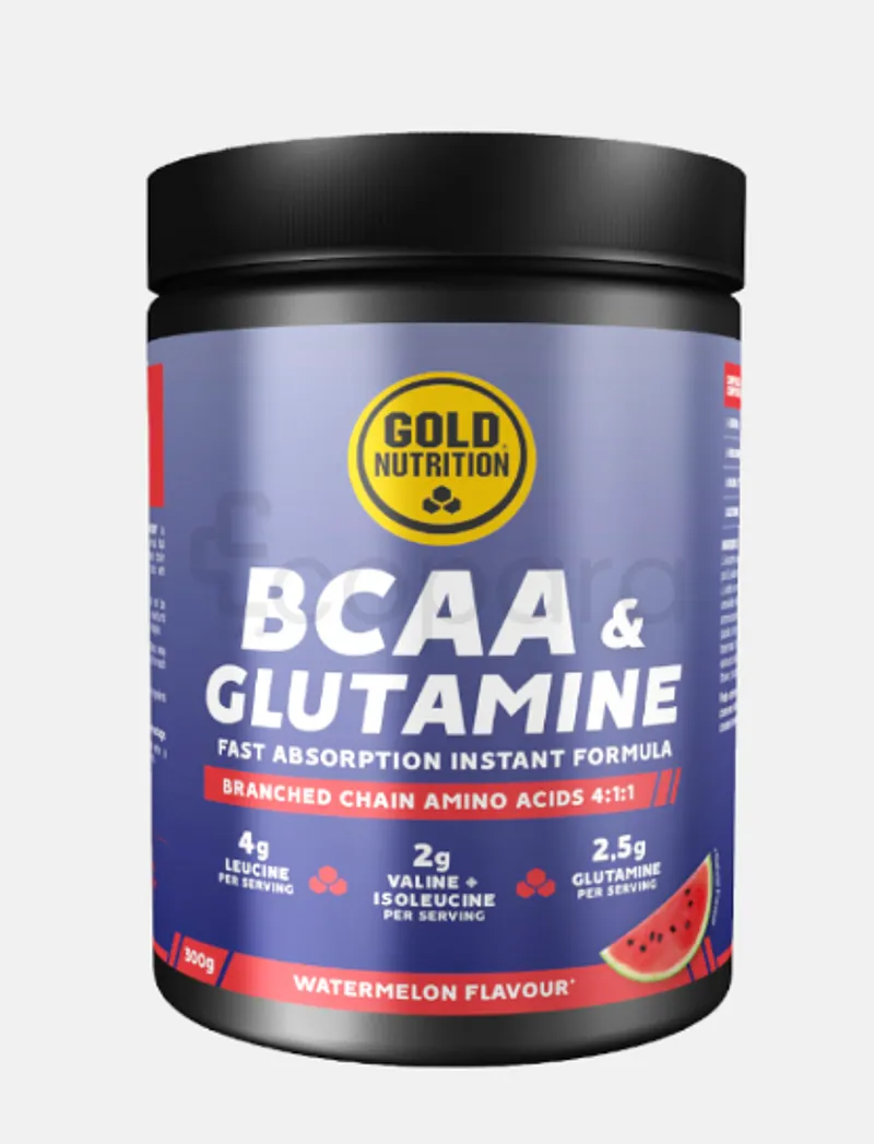 GOLD NUTRITION BCAA & GLUTAMINE WATERMELON FLAVOUR 300G